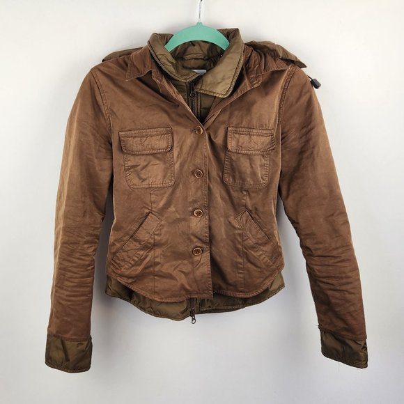Aspesi Layered Hooded Utility Puffer Jacket sz XS - Picture 1 of 14